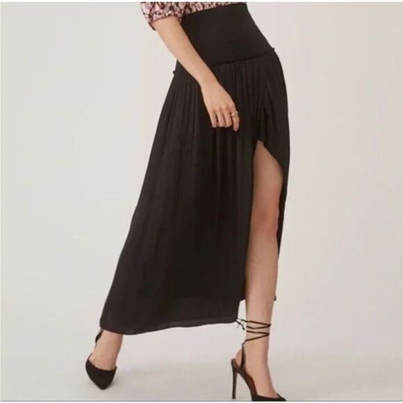 Anthropologie Current Air Black Maxi Skirt Size Small Women's NWT - Picture 1 of 10